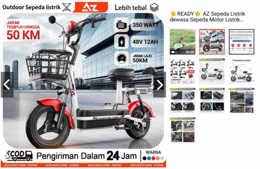 Baca juga : Mendobrak Konsep Sepeda Listrik dengan Model Terbaru Hanya dengan Harga 2 Jutaan